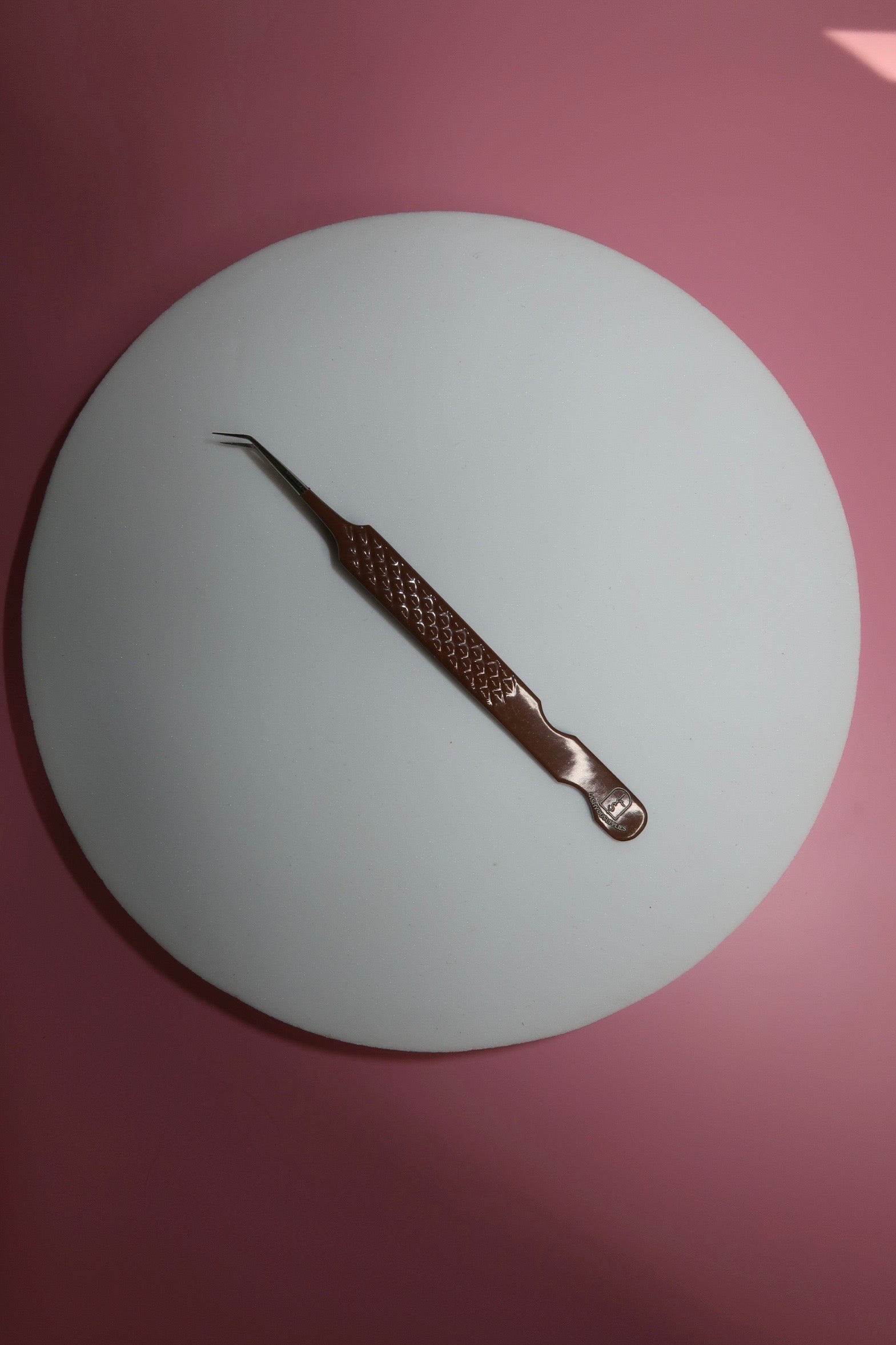 Brown Silver Tip Tweezers