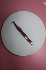 Brown Silver Tip Tweezers